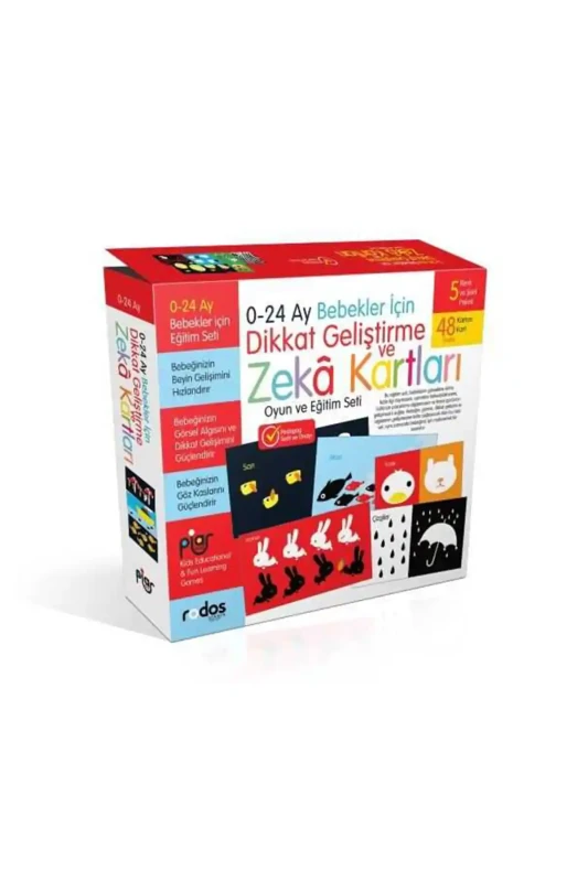 0-24 Ay Bebekler İçin Dikkat Geliştirme Ve Zeka Kartları - Piar Kids
