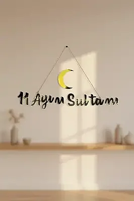 11 Ayın Sultanı Varaklı Kaligrafi Yazı - 4
