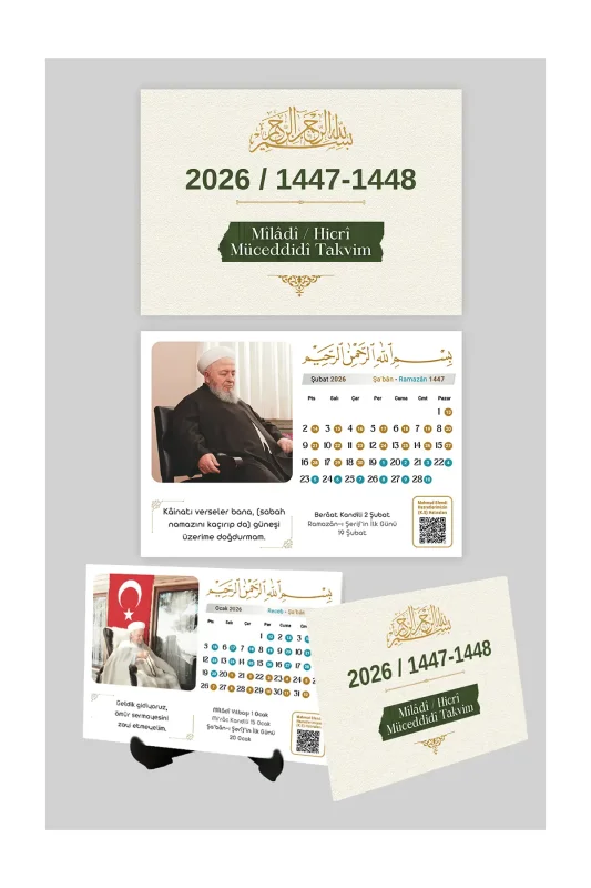 2026 Miladi Hicri Müceddidi Takvim - 1