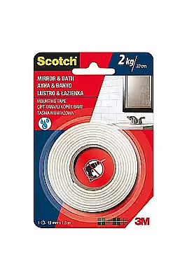3M Scotch Ayna Montaj Bandı 19 x 1.5 cm - 1