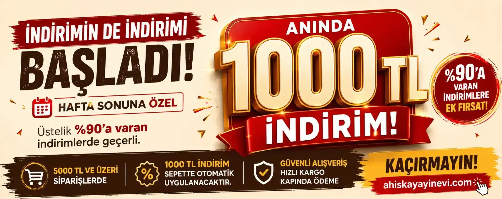 1000 tl indirim