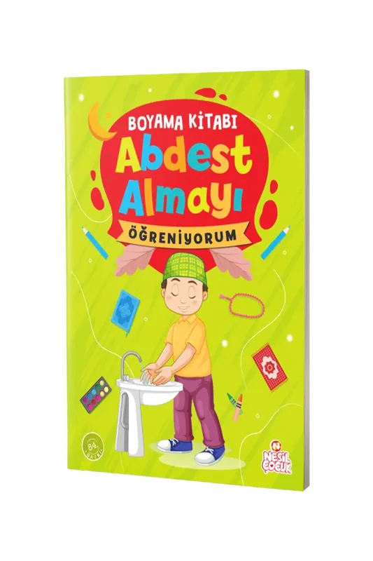 Abdest Almayı Öğreniyorum Boyama - Nesil Yayınları