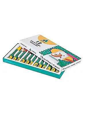 Adel Altıgen Pastel Boya 12 Renk Karton Kutu - 3
