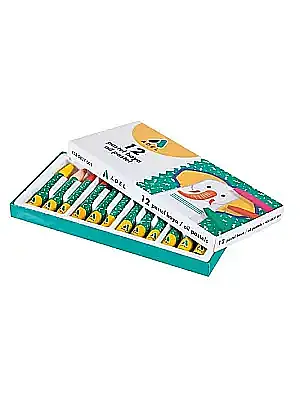 Adel Altıgen Pastel Boya 12 Renk Karton Kutu - 4