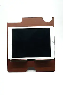 Ahşap Kitap Okuma ve Tablet Standı Organizer - 8