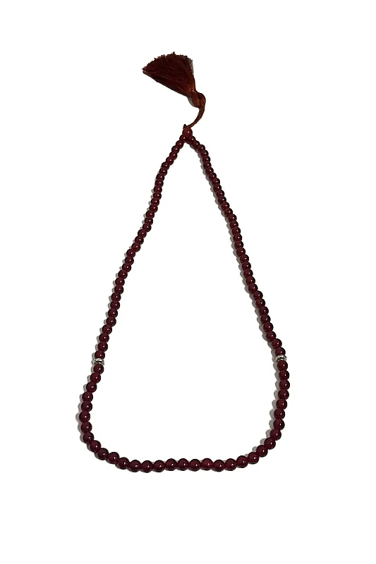 Akik 6 mm 99Lü Tesbih Doğal Taş Tesbih - Doğal Taş