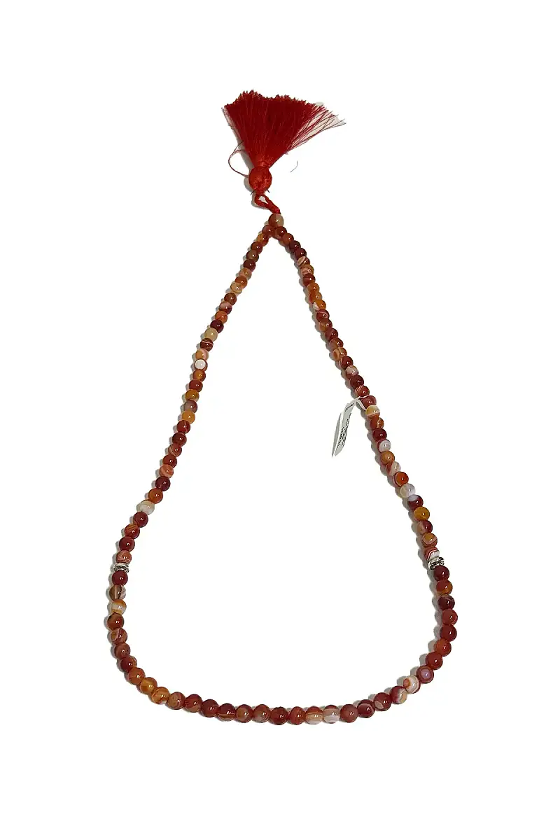 Akik Madakaskar 6 mm 99Lü Tesbih Doğal Taş Tesbih - 1