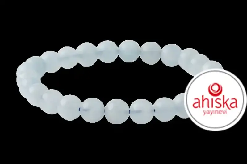 Akuamarin 6mm Doğal Taş Bileklik