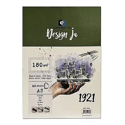 Alex Schoeller Desing Ja Eskiz Çizim Defteri 40 Yp A3 180 gr - 1