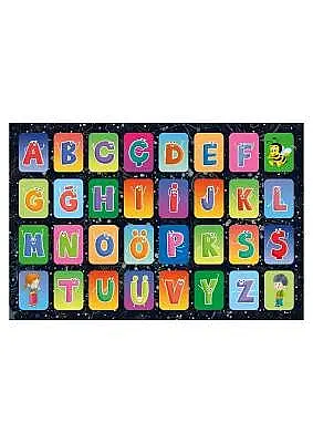 Alfabe Eğitici Ahşap Yapboz Renkli - 2