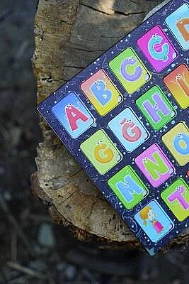 Alfabe Eğitici Ahşap Yapboz Renkli - 5