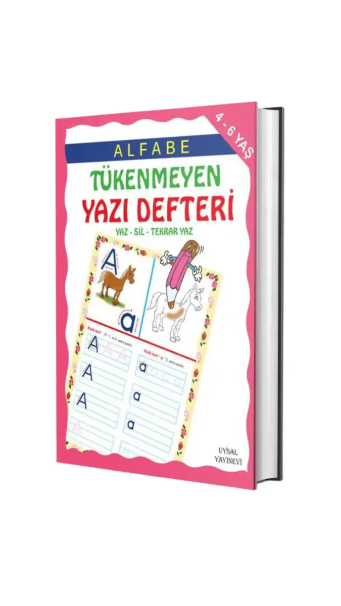Alfabe Tükenmeyen Yazı Defteri - 4-7 Yaş - 1