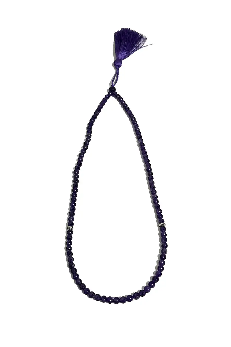 Ametist 6 mm 99Lü Tesbih Doğal Taş Tesbih - 1