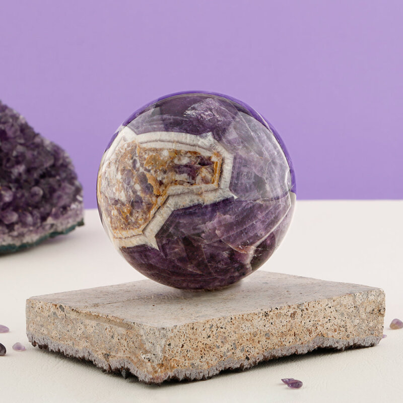 Ametist Doğal Taş Küre (0,819 kg) - 3