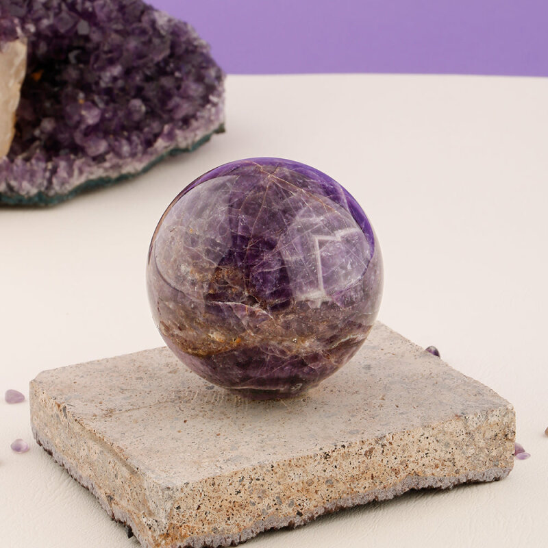 Ametist Doğal Taş Küre - 3