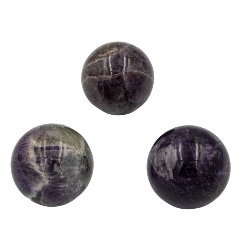 Ametist Doğal Taş Küre Tımbıl El Taşı - 2