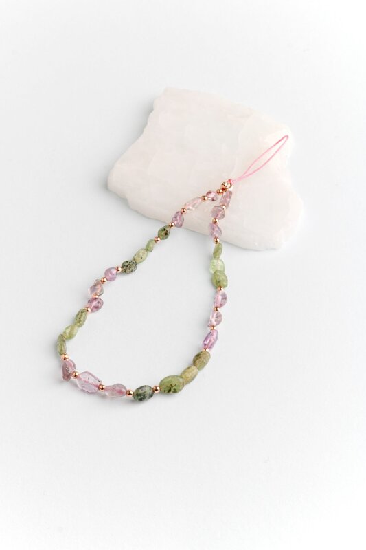 Ametist, Kiyanit Doğal Taş Telefon İpi - 4