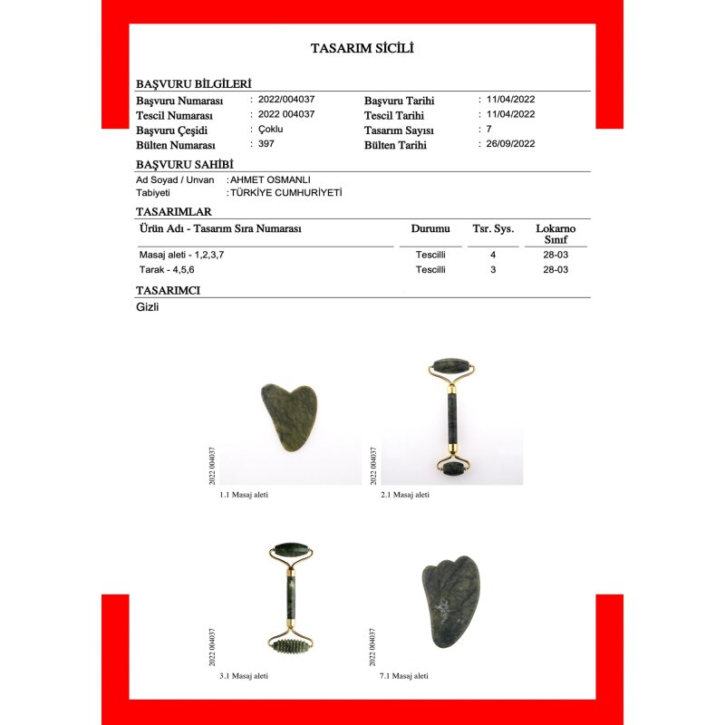 Ametist Taşı Gua Sha Yüz Masaj Taşı Kaz Ayaklı - 6