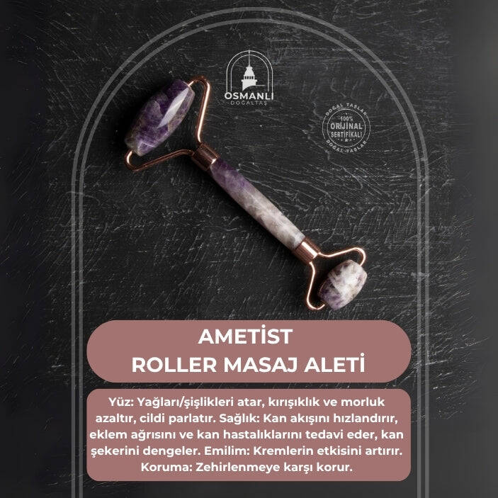 Ametist Taşı Roller Masaj Aleti - 2