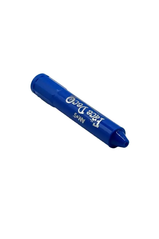 Amos Face Deco Mavi Yüz Boyası 12 ml Ruj Uç - Amos