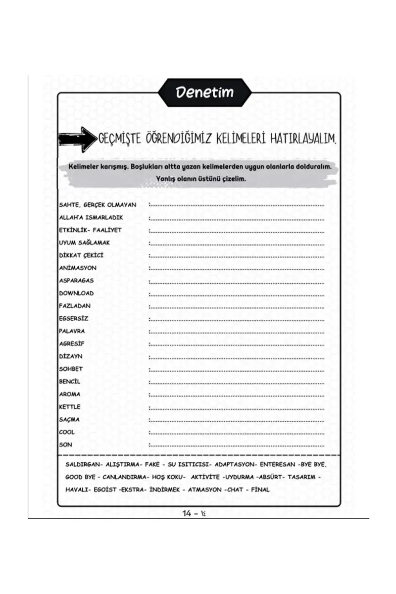 Anadilimizi Konuşalım 1 - 5