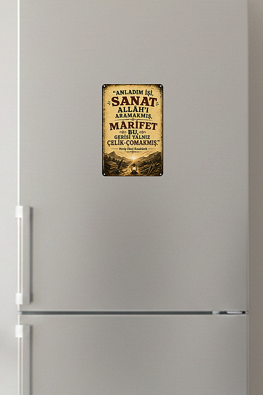 Anladım İşi Sanat MiniDekor Magnet Ayaklı 9×13,5 cm - Bemenda