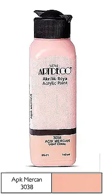 Artdeco Akrilik Boya 140 ml Açık Mercan - 2