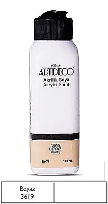Artdeco Akrilik Boya 140 ml Beyaz - Artdeco