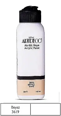 Artdeco Akrilik Boya 140 ml Beyaz - 1