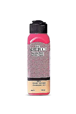 Artdeco Akrilik Boya 140 ml Çilek Kırmızı - Artdeco
