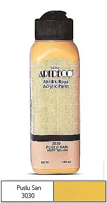 Artdeco Akrilik Boya 140 ml Puslu Sarı - 2