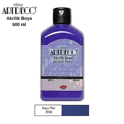 Artdeco Akrilik Boya 500 ml Koyu Mor - Artdeco