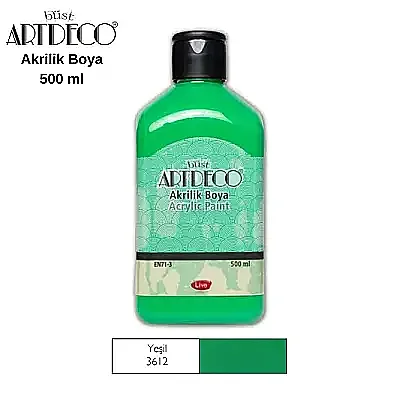 Artdeco Akrilik Boya 500 ml Yeşil - Artdeco