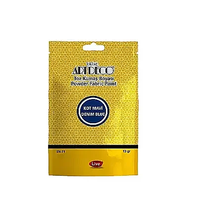 Artdeco Toz Kumaş Boyası 13 gr Kot Mavi - Artdeco