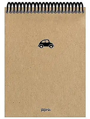 Atlas Papirüs Kraft Çizgisiz 100 Yp 16x23 Sert Kapak - 3