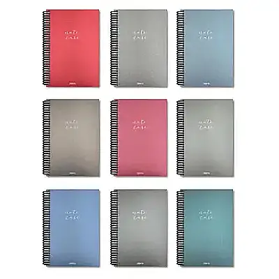 Atlas Papirüs Note Case Simli Defter Spiralli Sert Kapak 16 x 23 cm 120 Yp Çizgili - 1