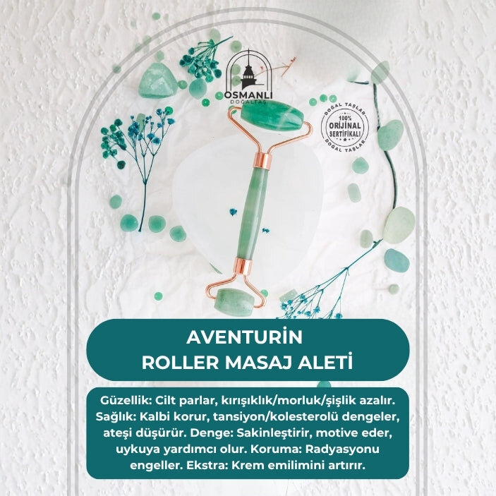 Aventurin Taşı Roller Masaj Aleti - 2