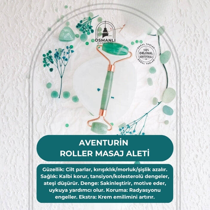 Aventurin Taşı Roller Masaj Aleti - 2