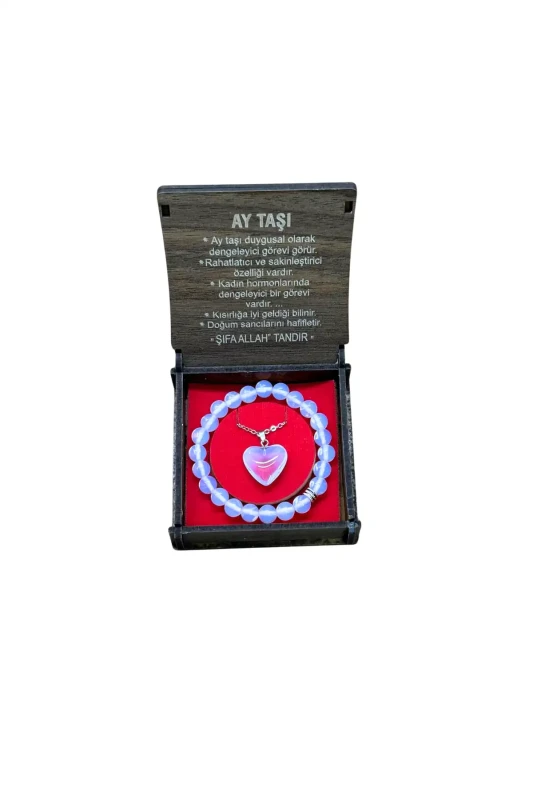 Ay Taşı Kolye & Bileklik Set - 1