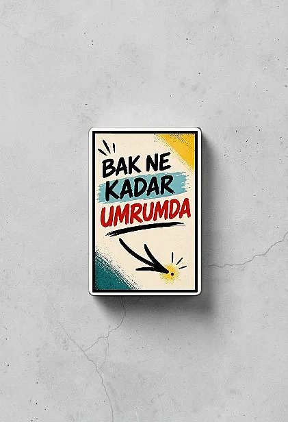 Bak Ne Kadar Umrumda MiniDekor Magnet Ayaklı 9×13,5 cm - 2