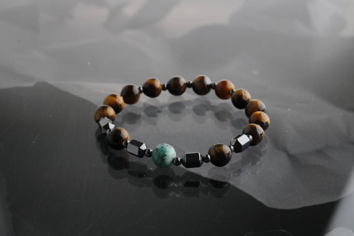 Baltazar, Kaplan Gözü, İspanyol Varisit Doğal Taş Bileklik - 2