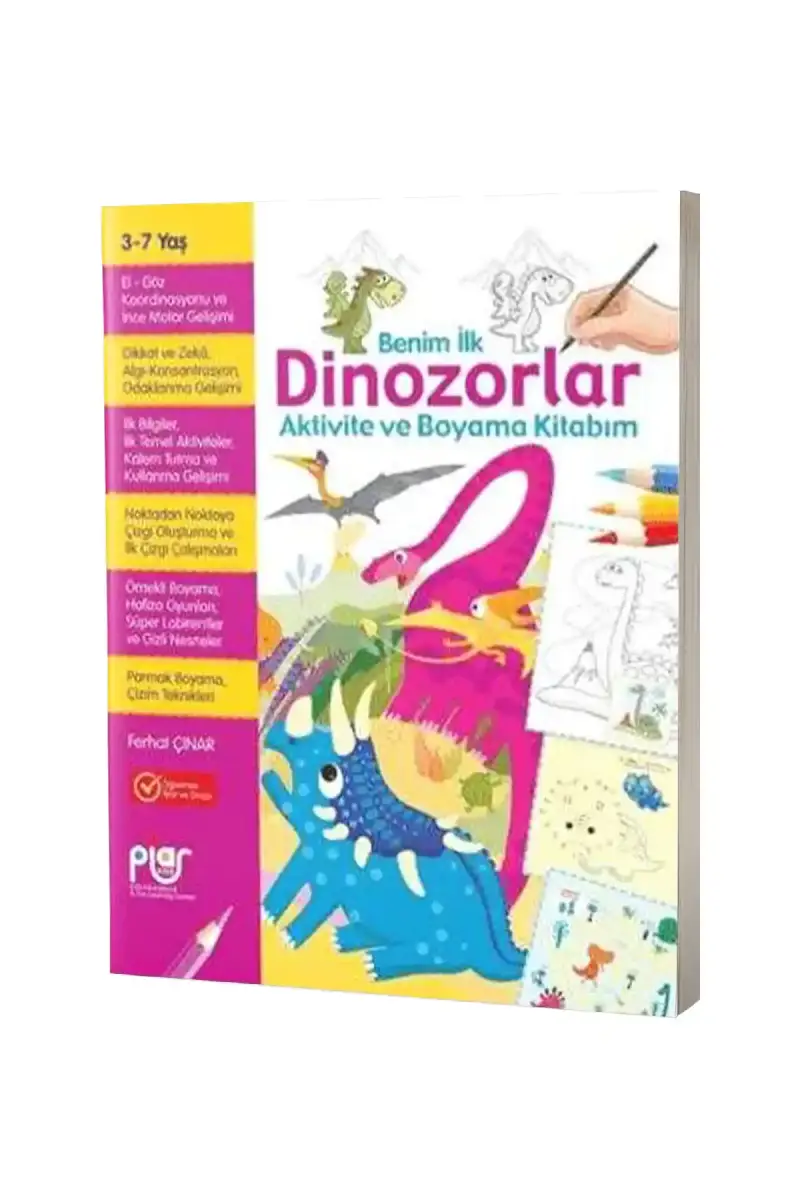 Benim İlk Dinozorlar Aktivite ve Boyama Kitabım - 1