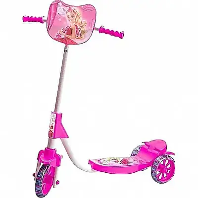Beren Toys 3 Tekerlekli Frenli Barbieli Çocuk Scooter - 1