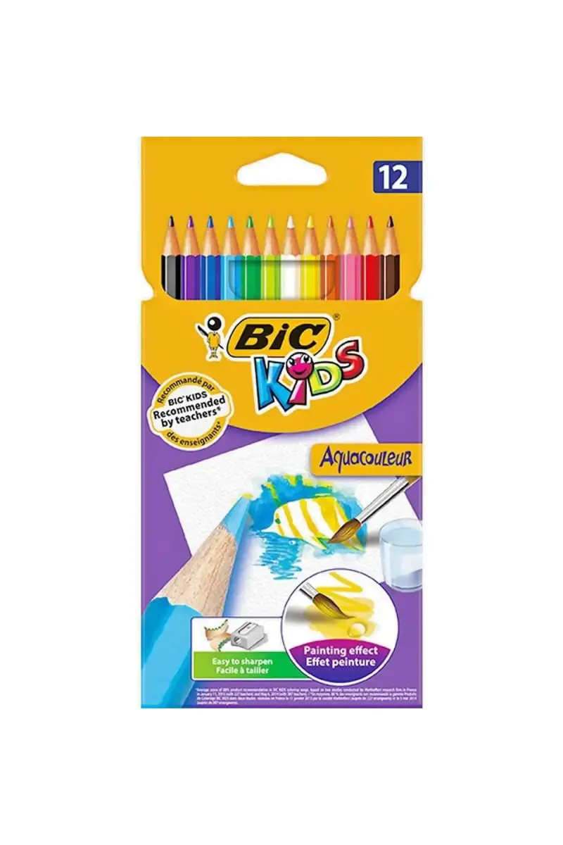 Bic Aquacouleur Kuru Sulu Boya 12 Renk - 1