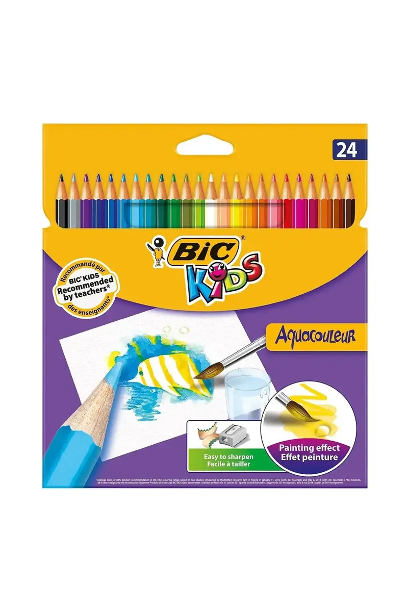 Bic Aquacouleur Kuru Sulu Boya 24 Lü - 1