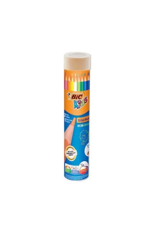 Bic Evolution Üçgen Tüp Jumbo Boya Kalemi 12Li - Bic