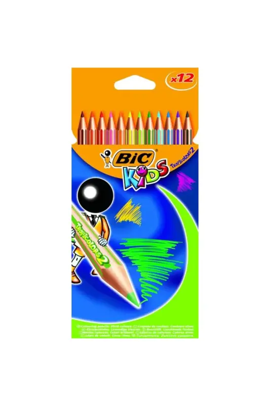 Bic Tropicolors Boya Kalemi 12 Renk Tam Boy - Bic