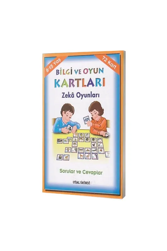 Bilgi ve Oyun Kartları Zeka Oyunları Sorular ve Cevaplar - 8-15 Yaş - Uysal Yayıncılık