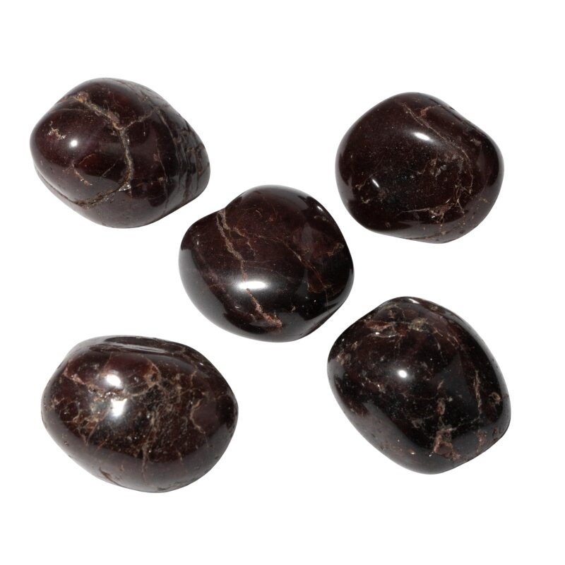 Bordo Granat Lal Doğal Taş Tımbıl El Taşı - 4