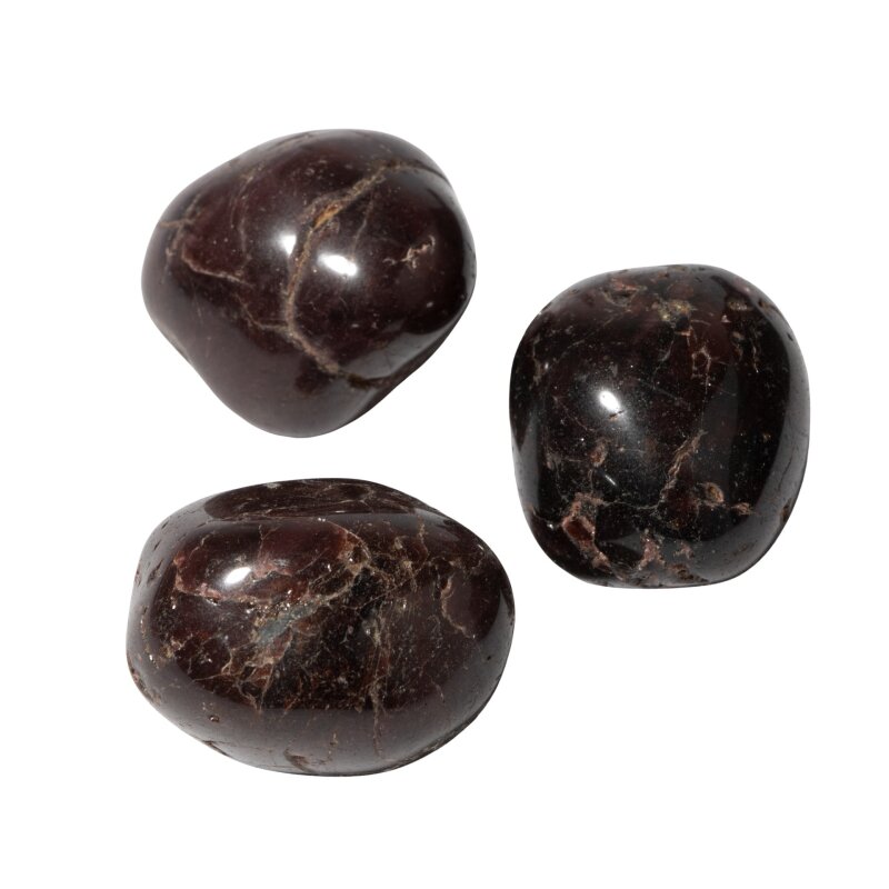 Bordo Granat Lal Doğal Taş Tımbıl El Taşı - 5